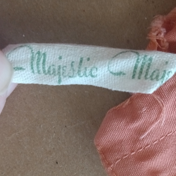 ❤HOST PICK!❤ Majestic brand peach skirt w/box pleats Vintage size petite S - Picture 6 of 9